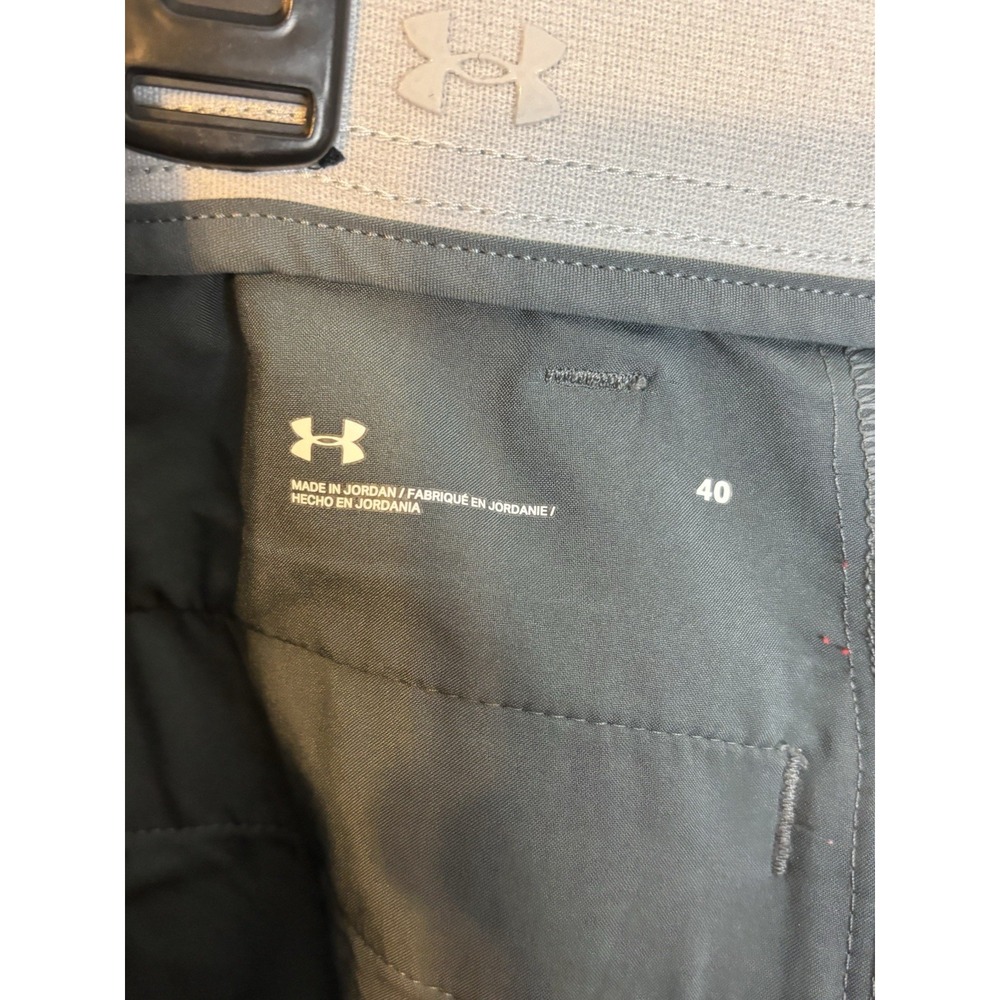 Under Armour UA Golf Shorts Mens 40 Gray Printed Golf Performance - Picture 3 of 6
